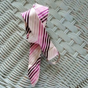 Old Navy pinks and white ribbon belt, size L